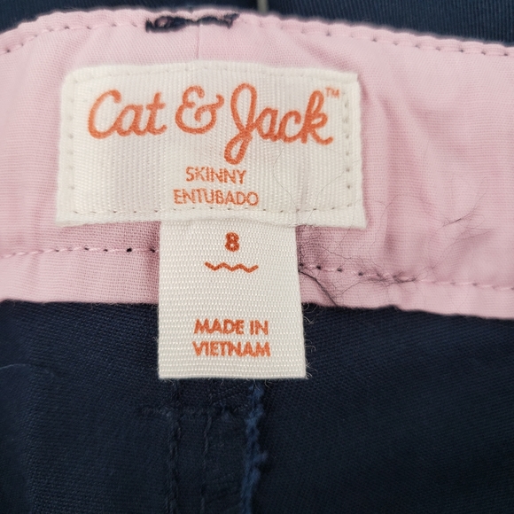 NWT Cat & Jack Girls School Uniform Pants Size 8 - Four Pack Fighter Pilot Blue - Picture 4 of 8